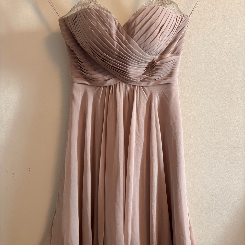 Cinderella Pink Strapless Sweetheart Sundress